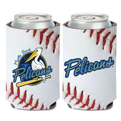 Myrtle Beach Pelicans 12oz Baseball Seam Can Cooler