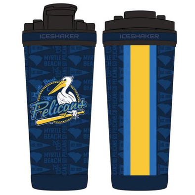 Myrtle Beach Pelicans Wincraft Navy Primary 26 Ounce Ice Shaker Tumbler