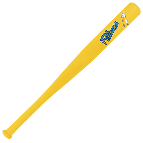 Myrtle Beach Pelicans Coopersburg Sports 18 Inch Yellow Mini Bat