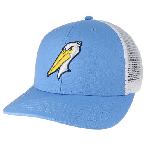 Myrtle Beach Pelicans Legacy Headwear Power Blue/White Alternate Mid Pro Snapback Adjustable Cap