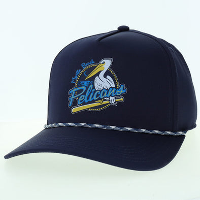 Myrtle Beach Pelicans Legacy Headwear Navy Primary Caddy Adjustable Cap