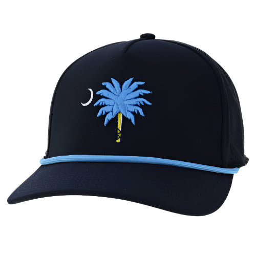 Myrtle Beach Pelicans Legacy Headwear Navy Palmetto State Cut Above Adjustable Cap