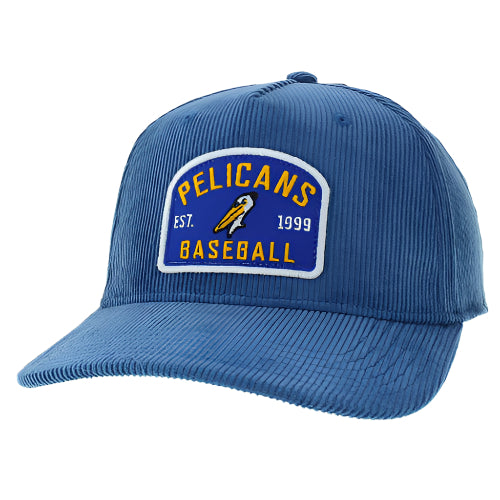 Myrtle Beach Pelicans Legacy Headwear Ocean Corduroy Roadie Adjustable Cap