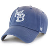 Myrtle Beach Pelicans 47 Brand Timber Blue Game Logo Truro Clean Up Adjustable Cap