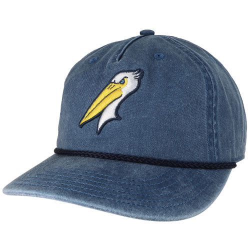 Myrtle Beach Pelicans Legacy Headwear Navy Alternate Skully Adjustable Cap