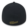 MYRTLE BEACH PELICANS NEW ERA 2024 BLACK ARMED FORCES 39THIRTY STRETCH FIT CAP