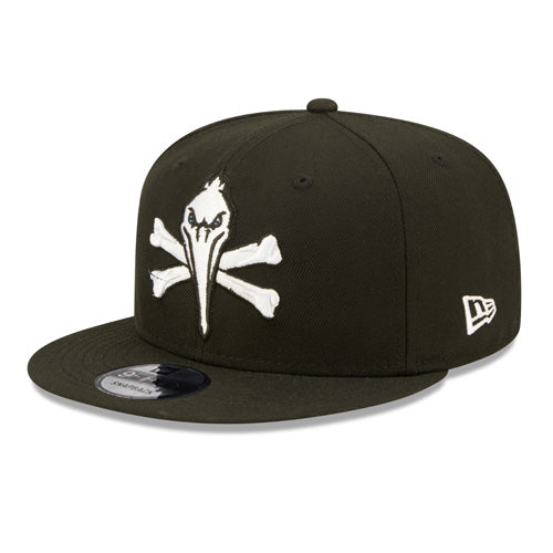 MYRTLE BEACH PELICANS NEW ERA BLACK PIRATE 9FIFTY ADJUSTABLE SNAPBACK myrtle-beach-pelicans-new-era-black-pirate-9fifty-adjustable-snapback