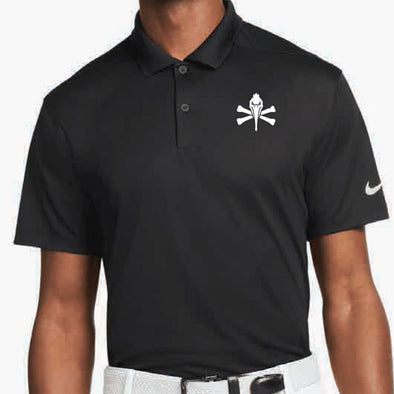 MYRTLE BEACH PELICANS NIKE BLACK PIRATE LOGO VICTORY POLO