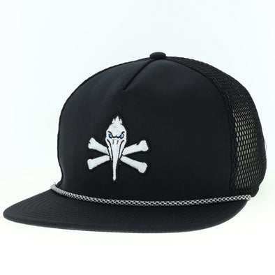 Myrtle Beach Pelicans Legacy Headwear Black Pirate Front 9 Adjustable Cap