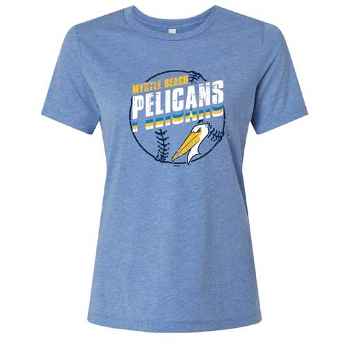 MYRTLE BEACH PELICANS BIMM RIDDER LADIES LIGHT BLUE HYDROXY TEE ...