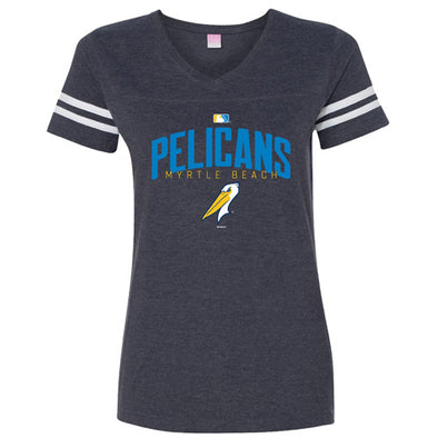 Myrtle Beach Pelicans Bimm Ridder Ladies Vintage Navy Sporty Gallagher Tee