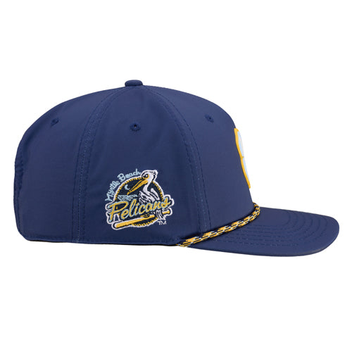 Myrtle Beach Pelicans Black Clover Navy Perfect Game GM Adjustable Cap