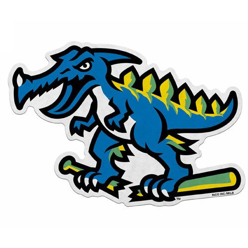 Myrtle Beach Pelicans Rico Industries Pelisaurus Rex Logo Die Cut Felt Pennant