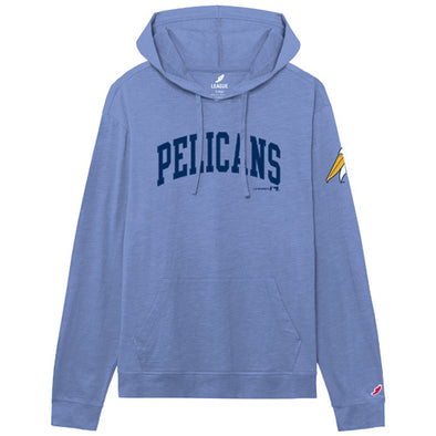 Myrtle Beach Pelicans League Power Blue Alternate Jersey Slub Long Sleeve Hood