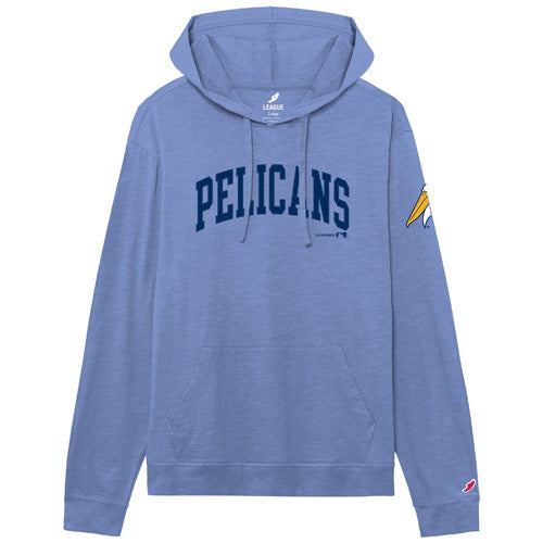 Myrtle Beach Pelicans League Power Blue Alternate Jersey Slub Long Sleeve Hood