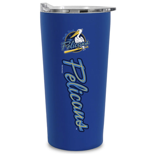 Myrtle Beach Pelicans Rico Industries 18oz Royal Blue Primary Logo Tumbler