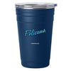 Myrtle Beach Pelicans Logo Brands Navy Primary 22oz Stainless Steel Tailgate Tumbler