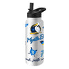 Myrtle Beach Pelicans Logo Brands 34oz Quencher Bottle