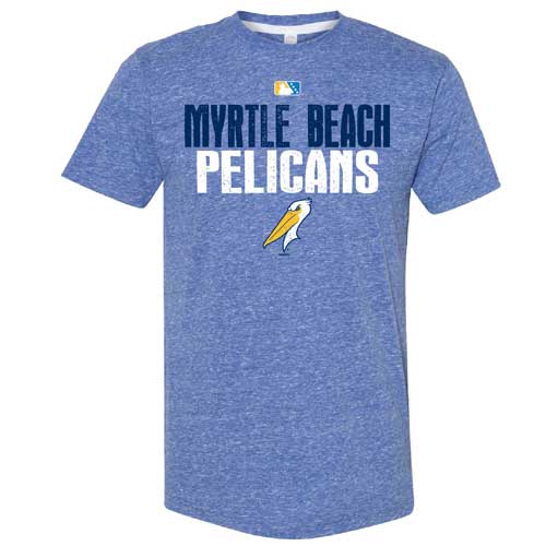 MYRTLE BEACH PELICANS BIMM RIDDER ROYAL MELANGE VEXED TEE – Myrtle ...