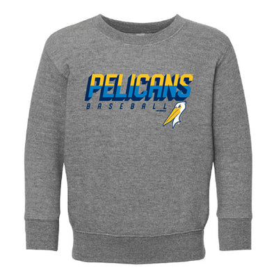 Myrtle Beach Pelicans Bimm Ridder Toddler Granite Heather Sombrero Crewneck Sweatshirt