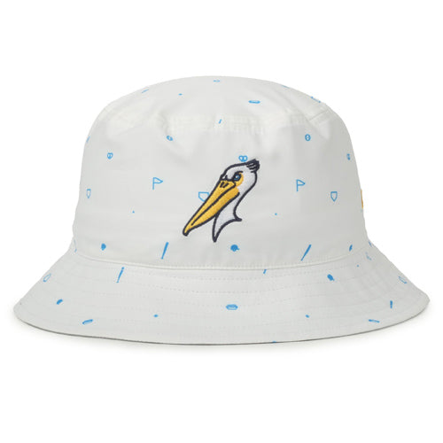 Myrtle Beach Pelicans Outdoor Cap Toddler White Alternate Field Day Bucket Hat