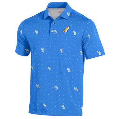 Myrtle Beach Pelicans Under Armour Blue Alternate Armour Fuse Polo