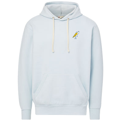 Myrtle Beach Pelicans MV Sport Arctic Blue Vintage Fleece Hood