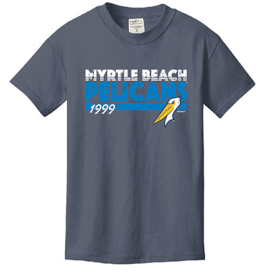 Myrtle Beach Pelicans Bimm Ridder Youth Denim Molar Tee