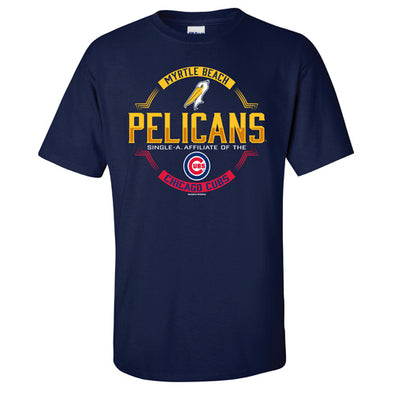 Myrtle Beach Pelicans Bimm Ridder Youth Navy Mastered Affiliate Tee