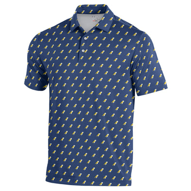 Myrtle Beach Pelicans Under Armour Navy Alternate Armour Fuse Polo