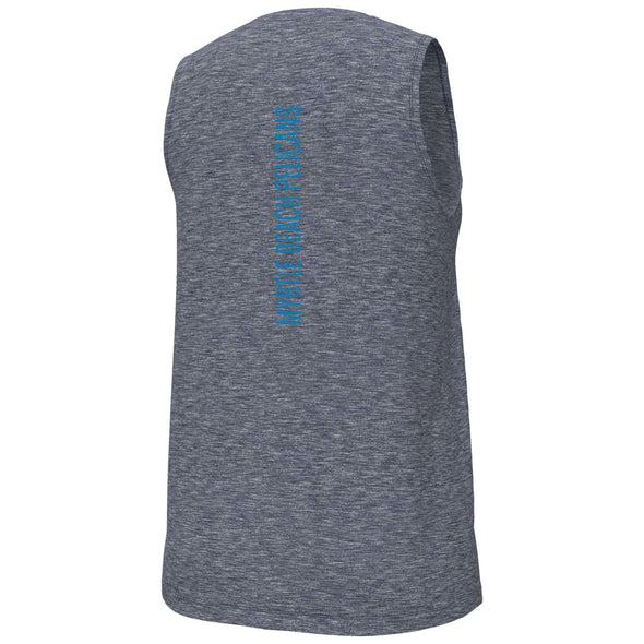 MYRTLE BEACH PELICANS UNDER ARMOUR LADIES NAVY NOVELTY BREEZY TANK