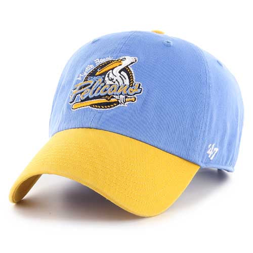 MYRTLE BEACH PELICANS 47 BRAND 2TONE PRIMARY CLEAN UP CAP