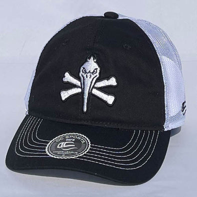 MYRTLE BEACH PELICANS OUTDOOR CAP BLACK PIRATE DOWNHOME ADJUSTABLE CAP