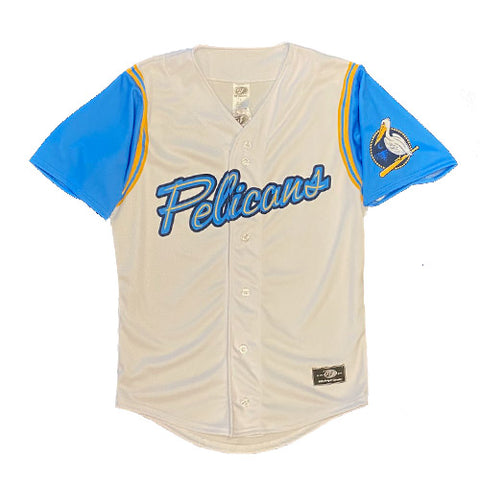 Myrtle Beach Pelicans OT Sports Home White Replica Jersey Myrtle Beach Pelicans Official Store