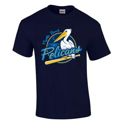 MYRTLE BEACH PELICANS YOUTH NAVY PRIMARY LOGO TEE
