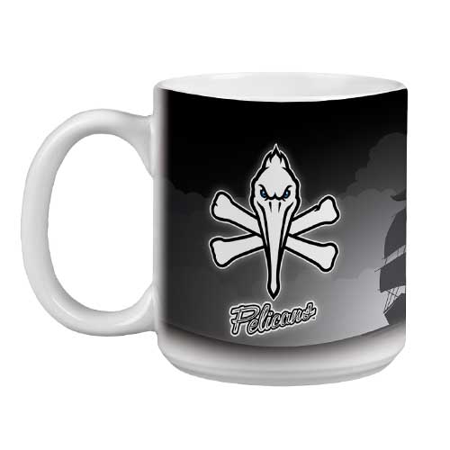 Myrtle Beach Pelicans Rico Industries Pirate Logo Fully Sublimated 11oz Coffee Mug