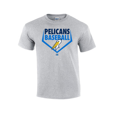 MYRTLE BEACH PELICANS YOUTH GRAY PLATE TEE