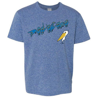 Myrtle Beach Pelicans ASL BIMM RIDDER YOUTH HEATHER ROYAL SOFTSTYLE TEE