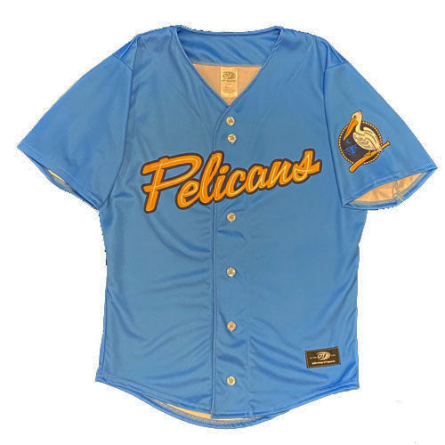 Myrtle Beach Pelicans OT Sports Youth Red White & Blue Replica Jersey XL / Name & Number (add