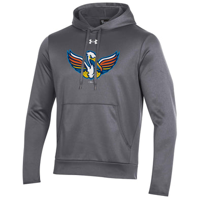 MYRTLE BEACH PELICANS UNDER ARMOUR CHARCOAL COPA ARMOUR HOODY